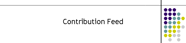 Contribution Feed